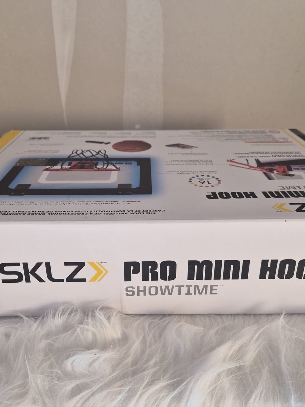 Pro Mini Hoop Showtime Indoor Basketball - Black/White - Picture 3 of 7